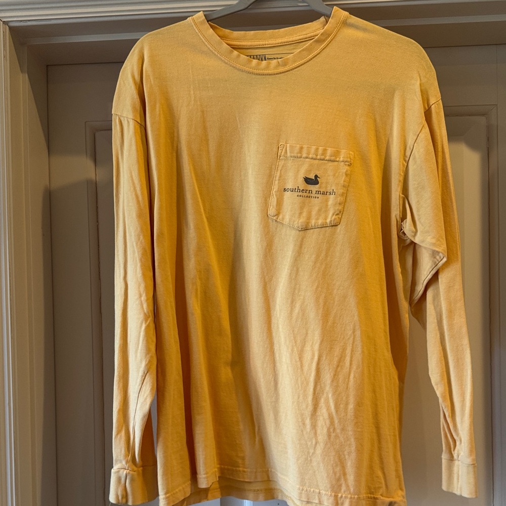 Southern Marsh Men's Mustard Long Sleeve Tee